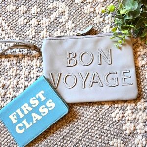 NEW Bandō Passport Holder & Boutique Bon Voyage Clutch Travel Set Gift